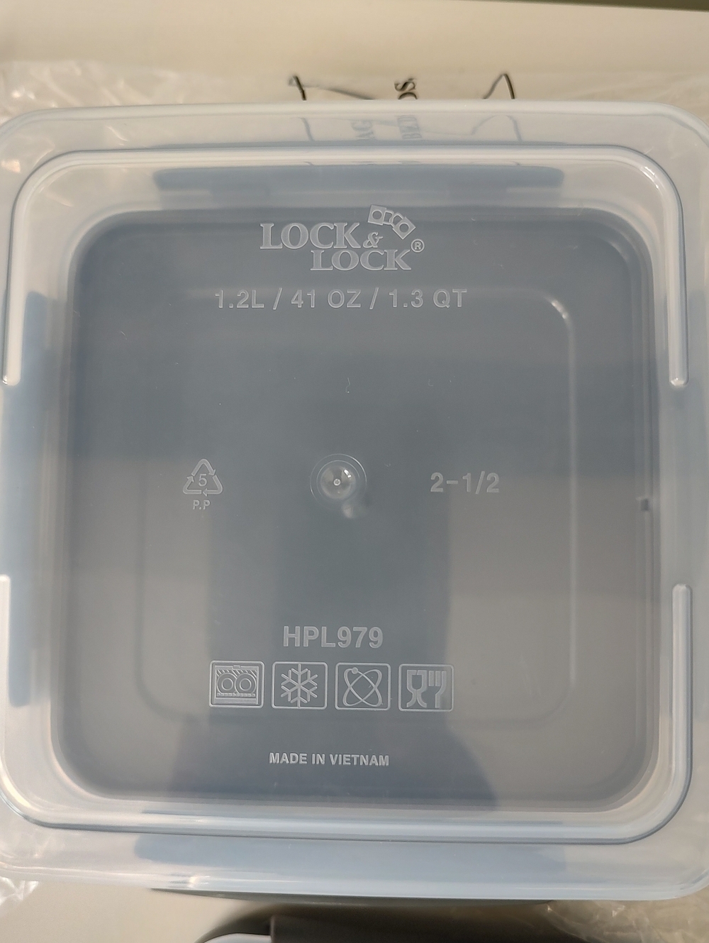 LocknLock Food Storage Nesting Set Gray Four Pieces Square NEW - Picture 8 of 12